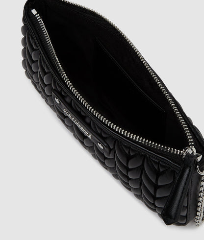 KarlLagerfeld Kweave Mini Shoulder Bag Black-Nickel