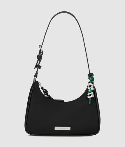 KarlLagerfeld Ikon Nylon Mini Shoulder Bag Black