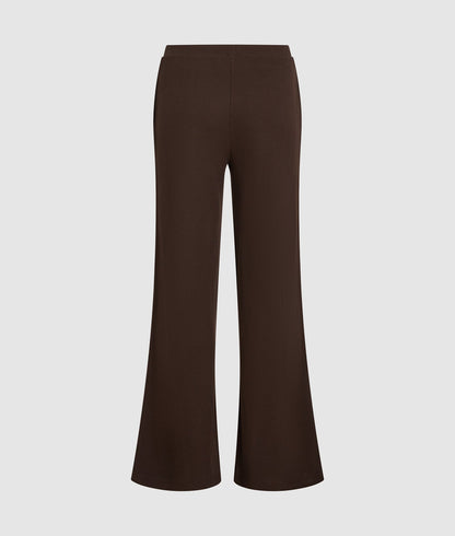Karl Lagerfeld Waffle Loungewear Pants Black Coffee