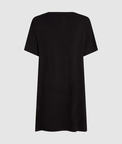 Karl Lagerfeld Signature Pajama Dress Black