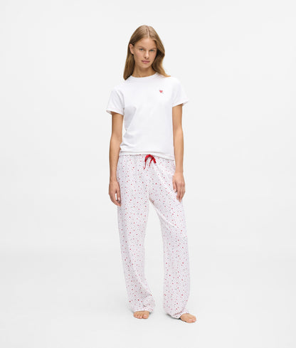 Karl Lagerfeld Heart Print Pajama Set Hearts