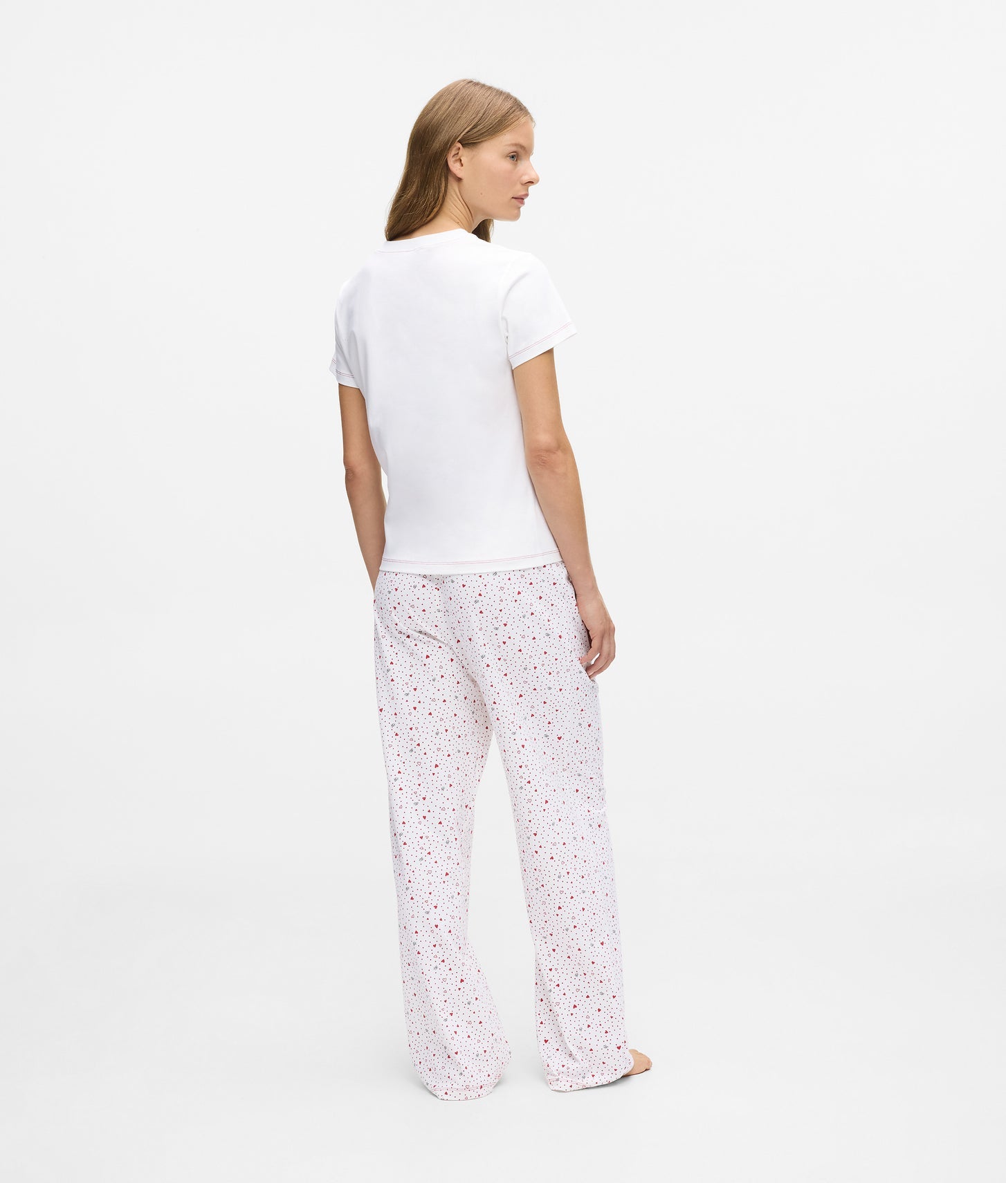 Karl Lagerfeld Heart Print Pajama Set Hearts