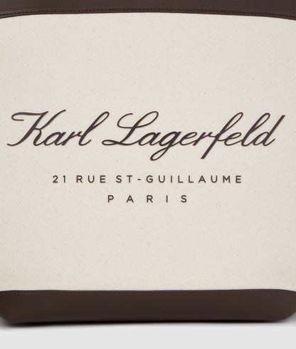 KarlLagerfeld Hotel Karl Large Beach Tote Bag Natural
