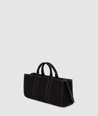 KarlLagerfeld Rue St-Guillaume Elongated Tote Bag Black