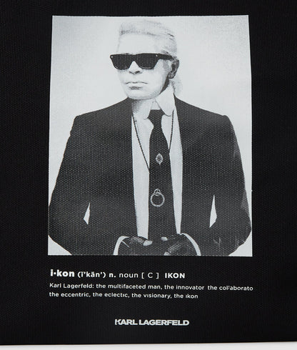 KarlLagerfeld Karl Photo Print Shopper Black