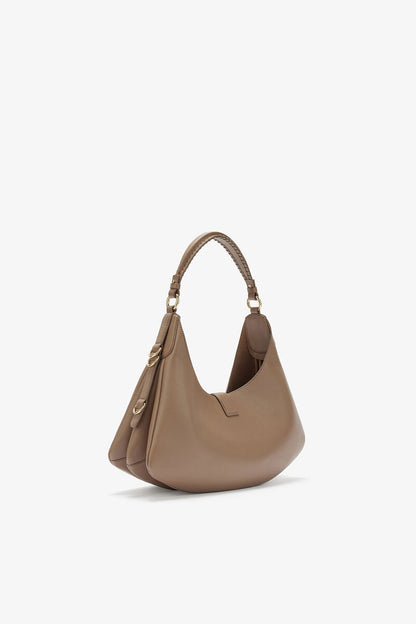 Ganni Coca Mocha Small Kat Bag In Brown