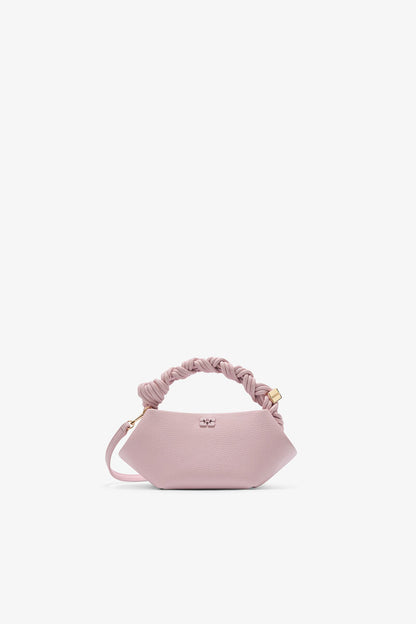 Ganni Chalk Pink Grained Mini Bou Bag