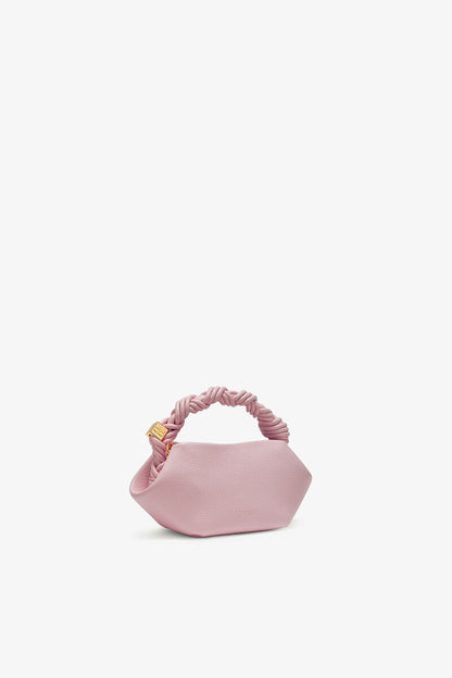 Ganni Chalk Pink Grained Mini Bou Bag