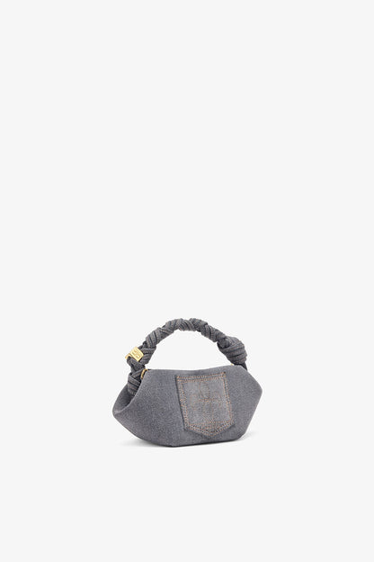 Ganni Lava Smoke Washed Grey Mini Bou Bag
