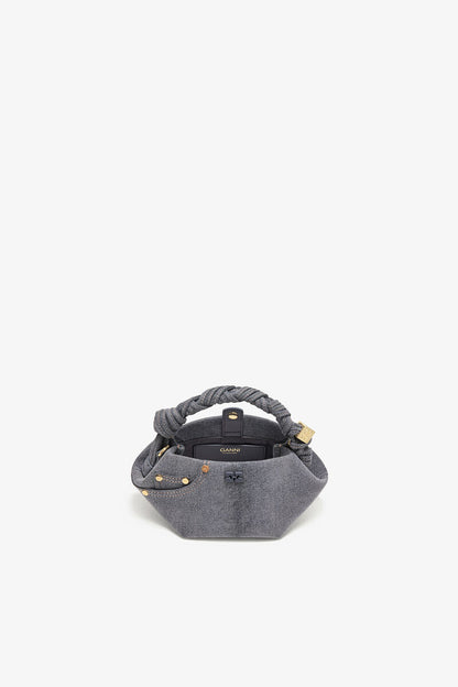 Ganni Lava Smoke Washed Grey Mini Bou Bag