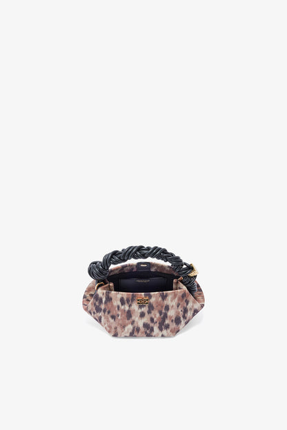 Ganni Burro Mini Bou Bag In Printed Taffeta