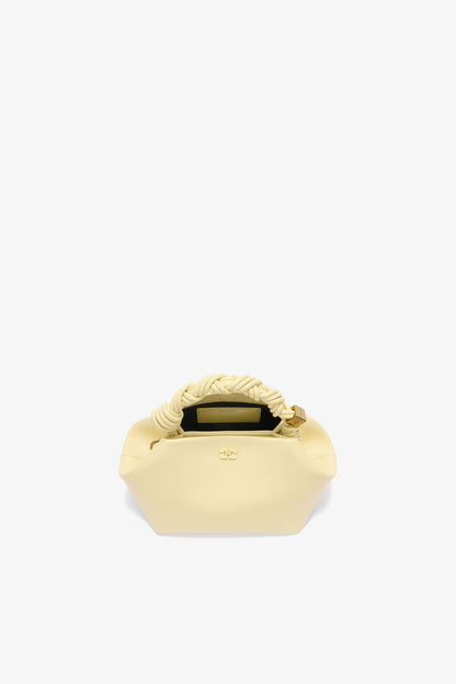Ganni Yellow Cream Small Bou Bag In Yellow