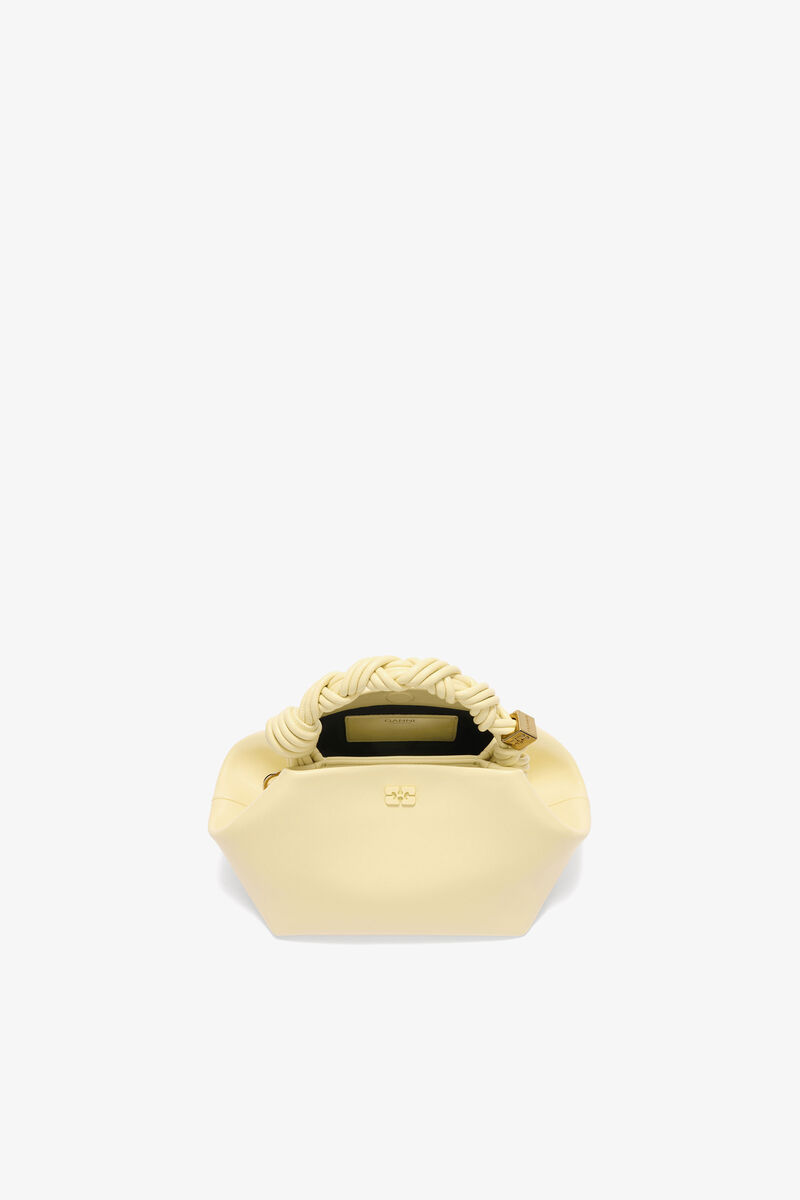 Ganni Yellow Cream Small Bou Bag In Yellow