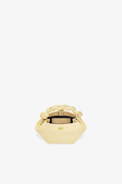 Ganni Yellow Cream Mini Bou Bag In Yellow