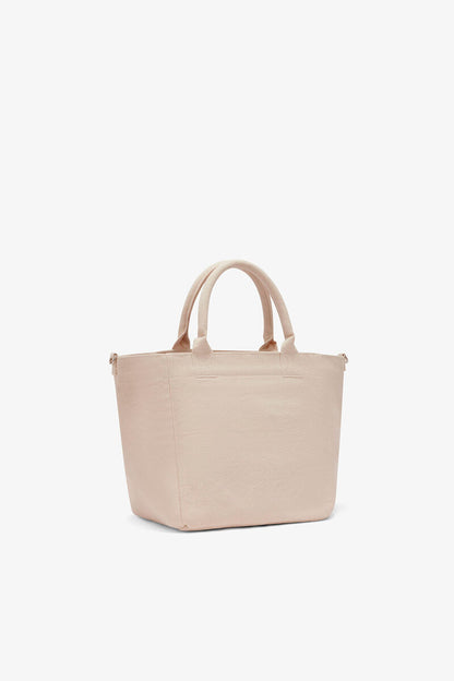 Ganni Egret Small Easy Pony Printed Shopper