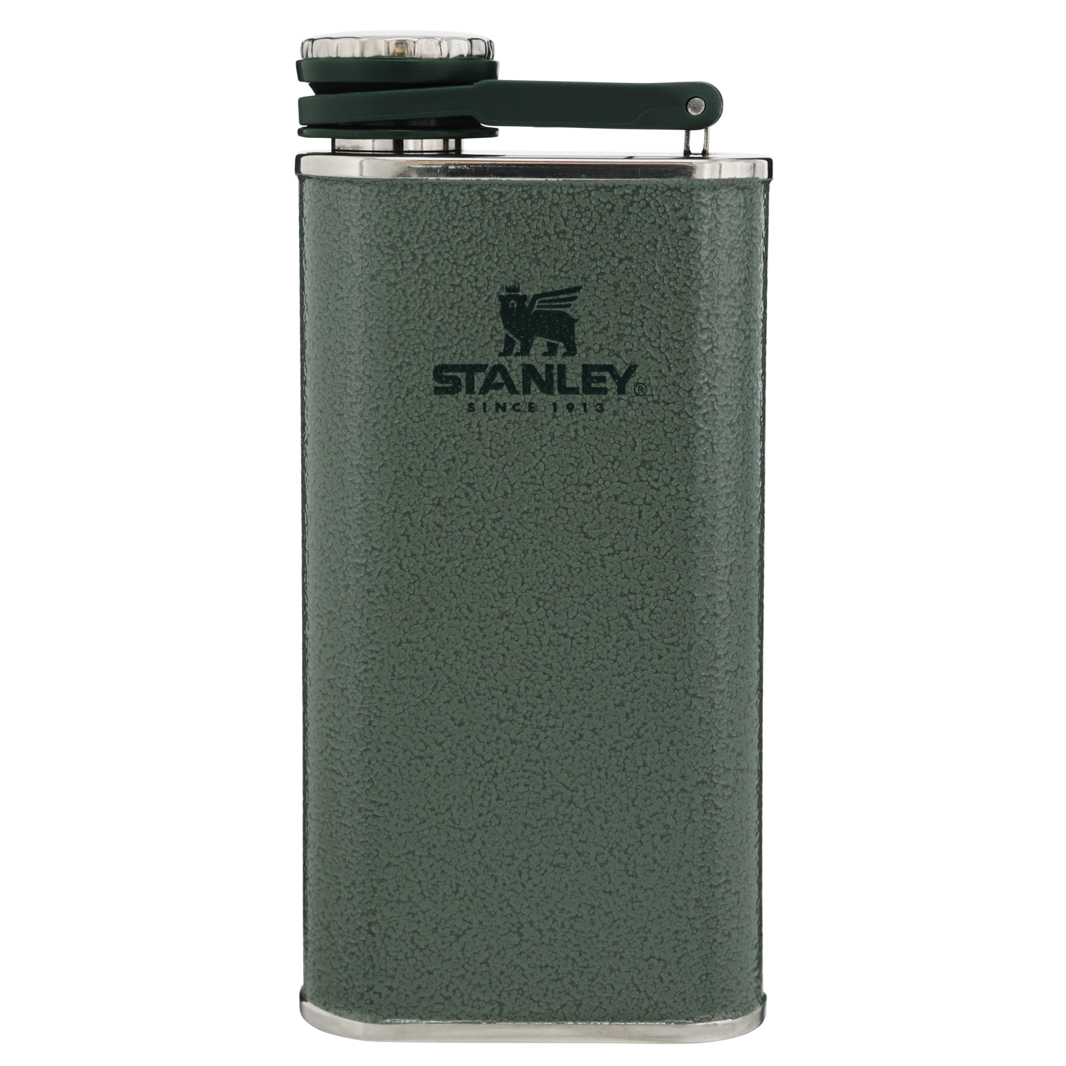 Stanley Classic Easy Fill Wide Mouth Flask | 8 OZ Hammertone Green Hammertone Green