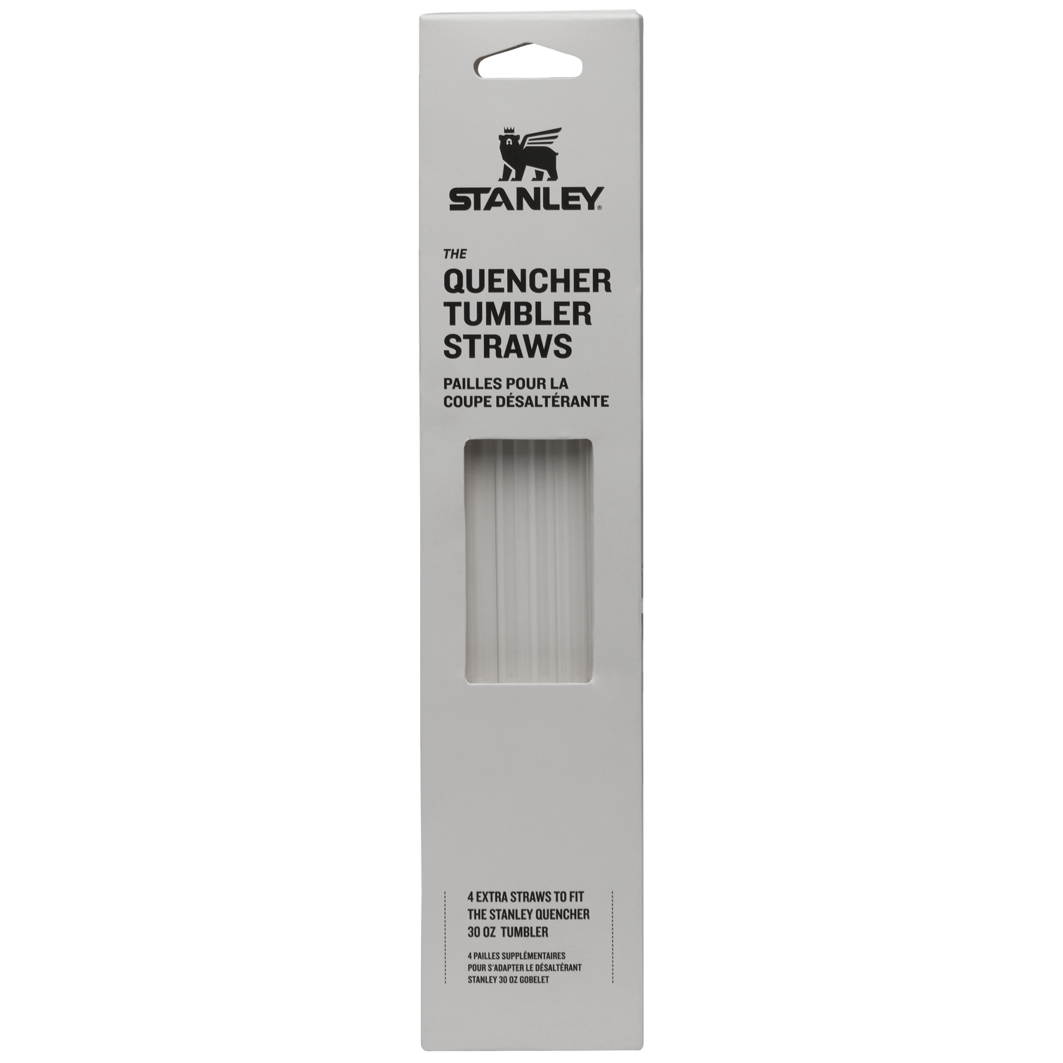 Adventure Quencher Travel Tumbler Straws | 30 OZ | 4-Pack Clear Clear