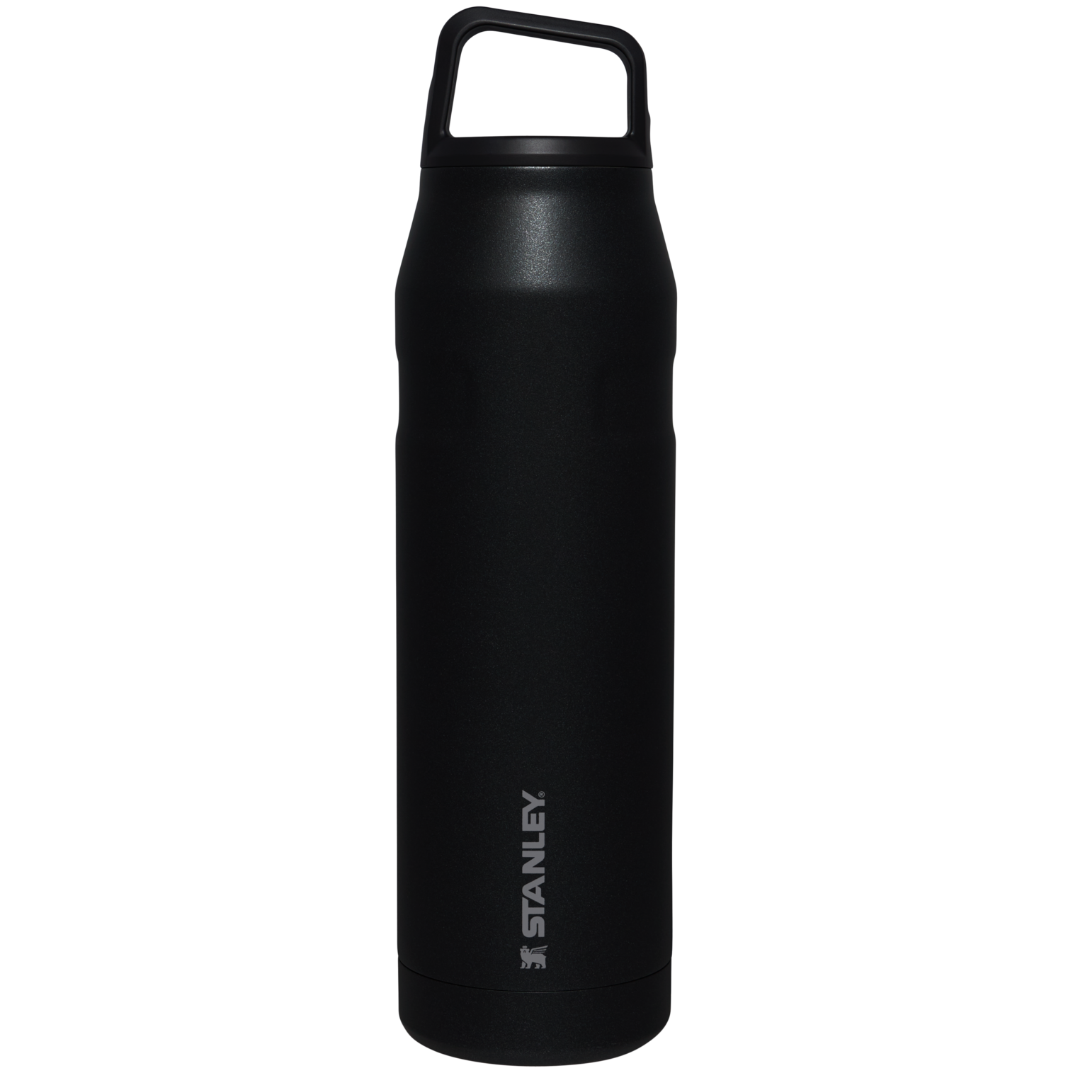 IceFlow Bottle with Cap and Carry+ Lid | 36 OZ Black Glimmer Black Glimmer