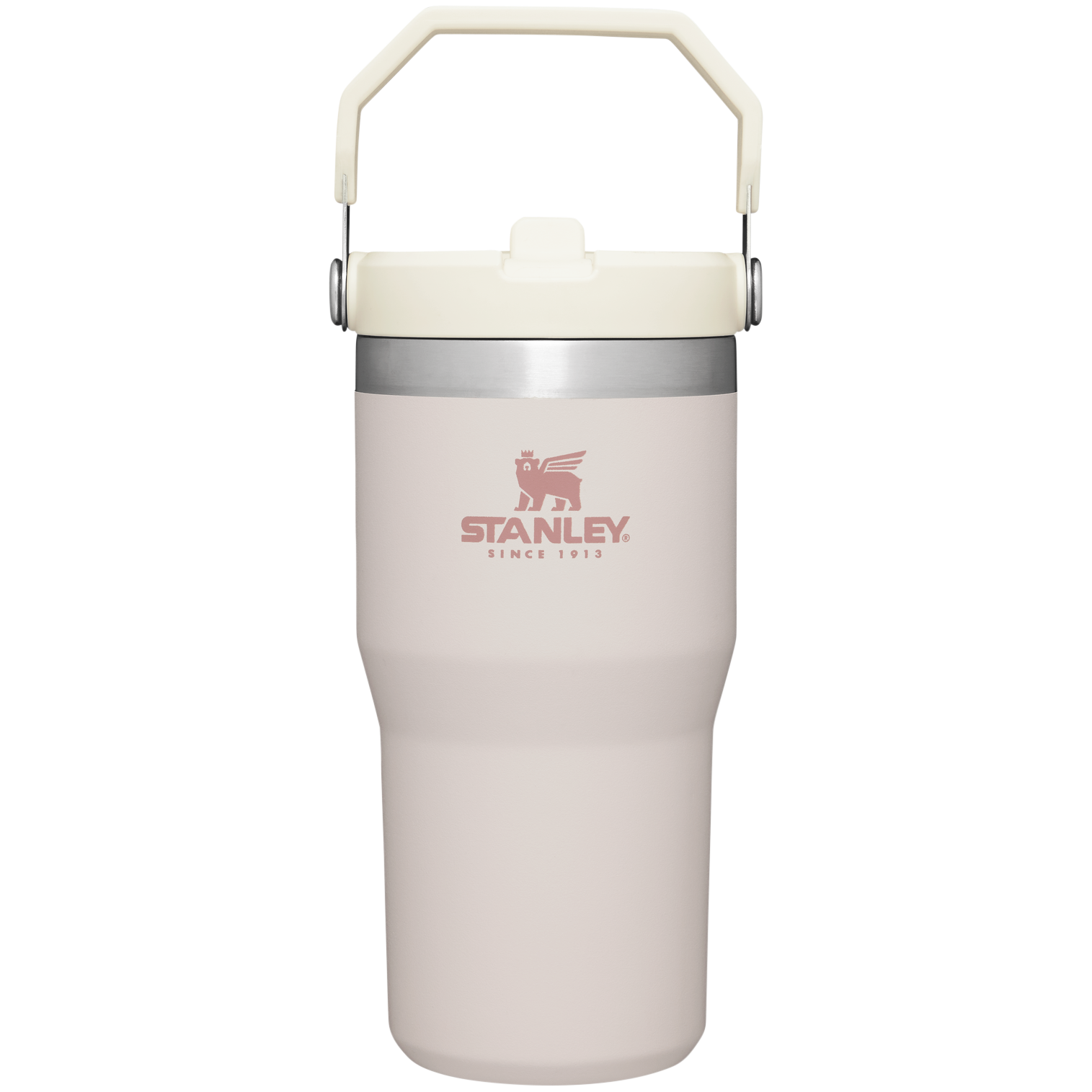 The IceFlow Flip Straw Tumbler | 20 OZ - Stanley Create Rose Quartz Rose Quartz