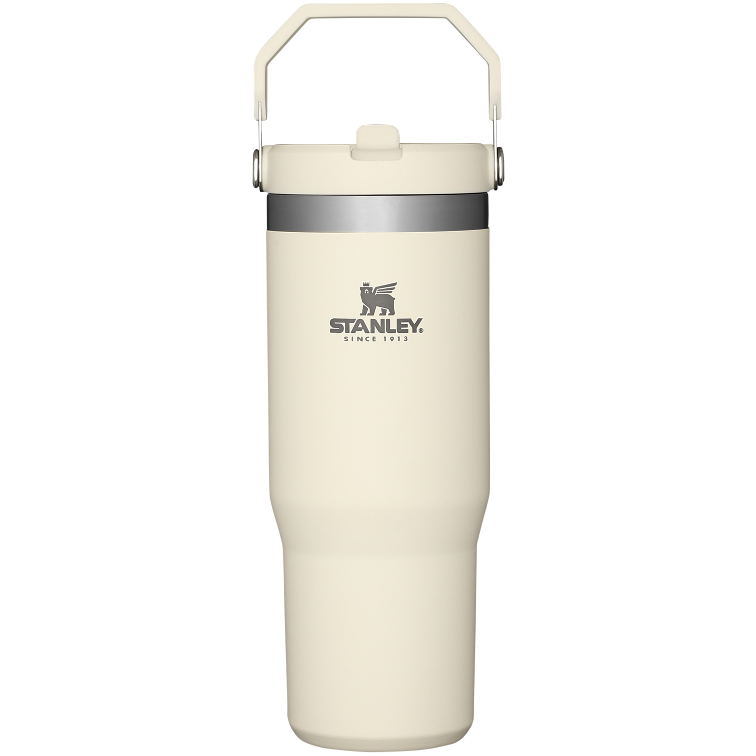 The IceFlow Flip Straw Tumbler | 30 OZ Cream Cream