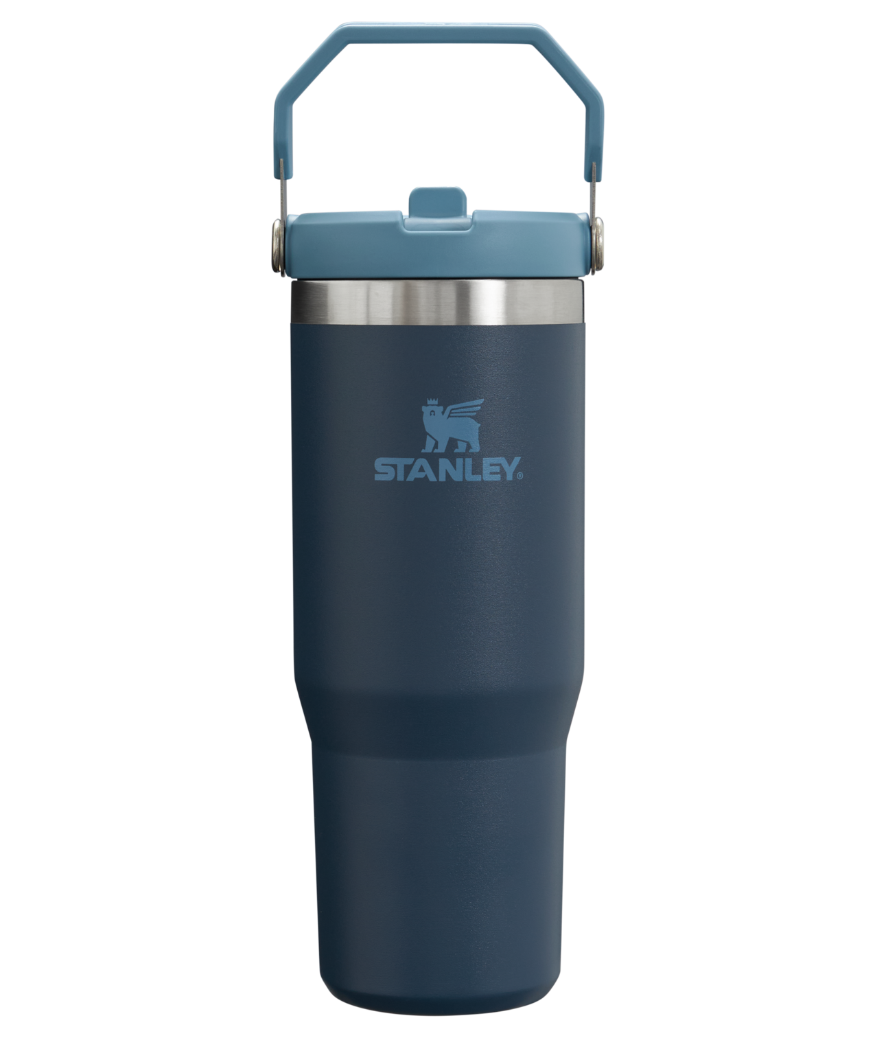 The IceFlow Flip Straw Tumbler | 30 OZ - Stanley Create Navy Navy