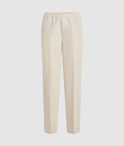 Karl Lagerfeld Linen Suit Pants Natural