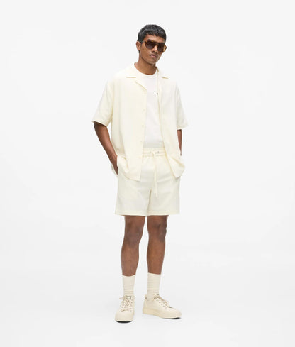Karl Lagerfeld Textured Shorts Cannoli Cream