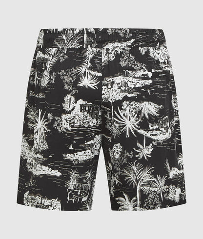 Karl Lagerfeld All-Over-Print Shorts Black