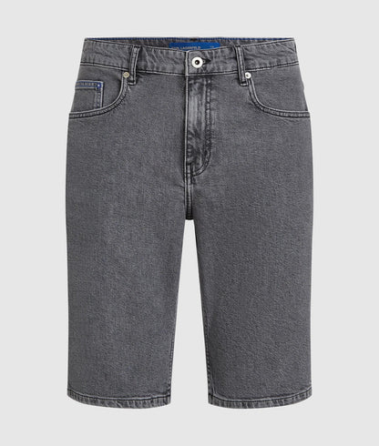 Karl Lagerfeld Slim Denim Shorts Washed Grey Denim