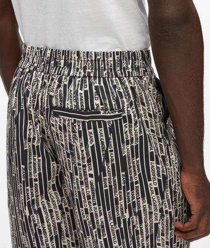 Karl Lagerfeld All-Over-Print Shorts Linear Logo All Over Print