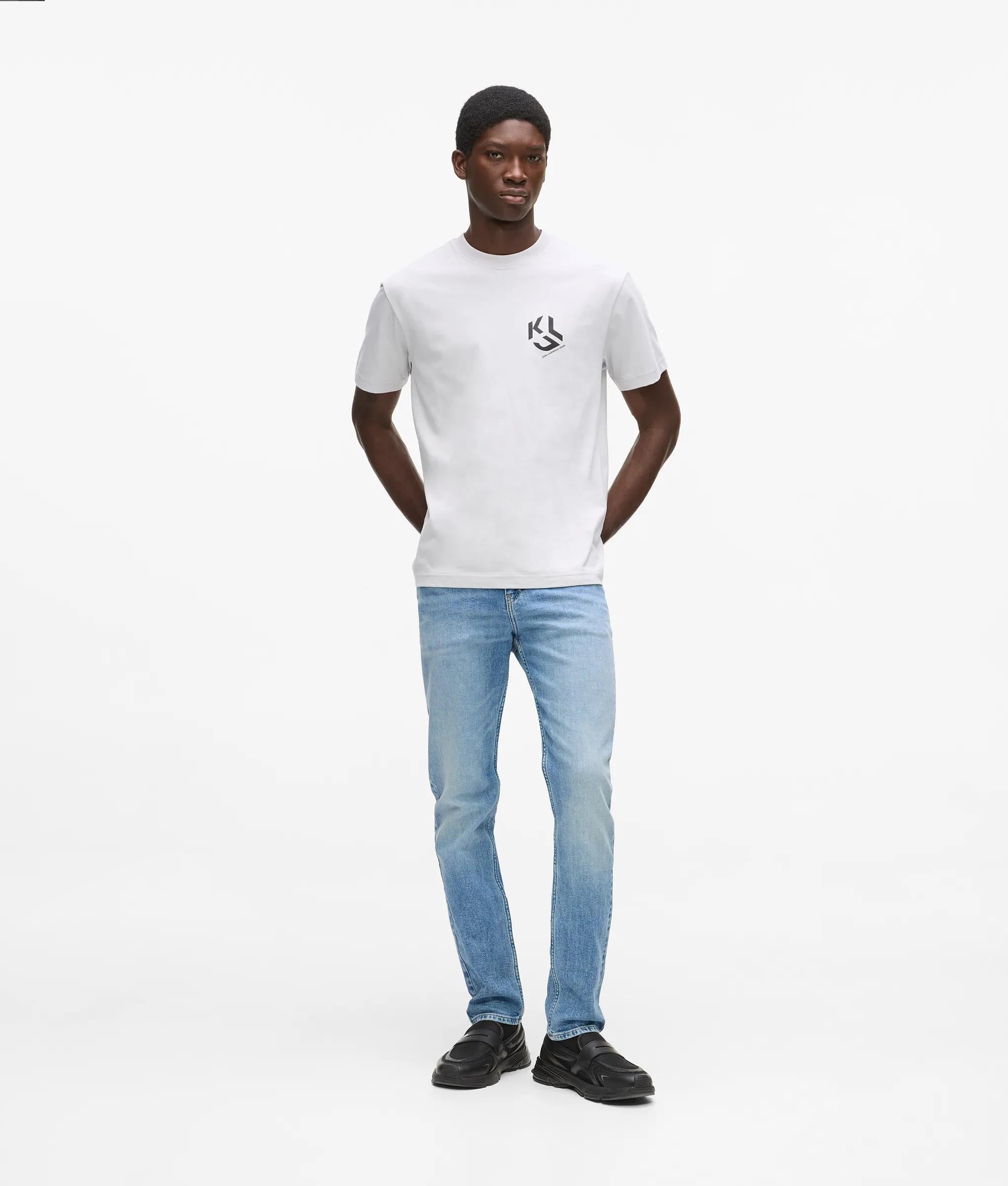 Karl Lagerfeld Light Blue Slim Jeans Washed Light Blue
