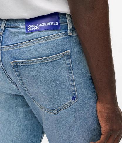 Karl Lagerfeld Light Blue Slim Jeans Washed Light Blue