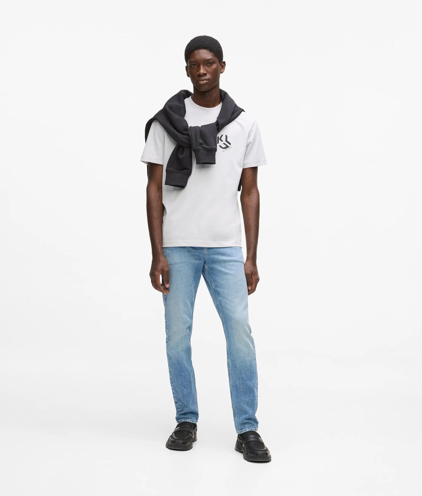 Karl Lagerfeld Light Blue Slim Jeans Washed Light Blue