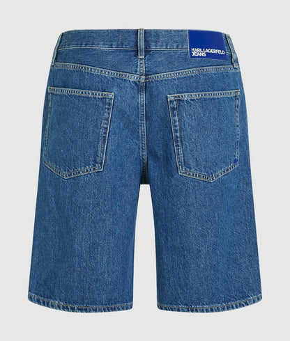 Karl Lagerfeld Regular Denim Shorts Mid Blue Stone