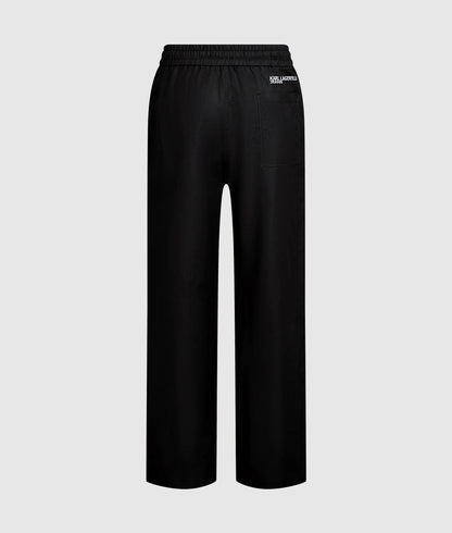 Karl Lagerfeld Linen Blend Pants Black