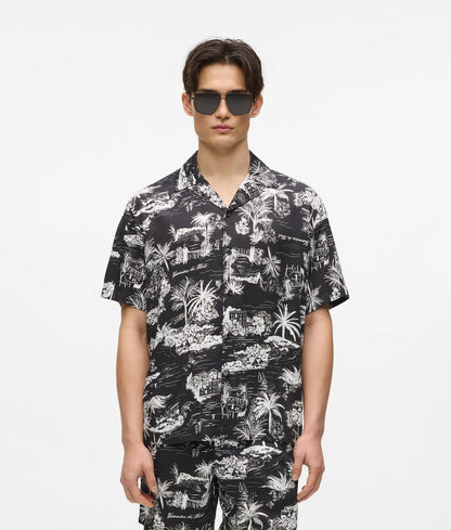 Karl Lagerfeld Double Breasted Overcoat Laurel Oak