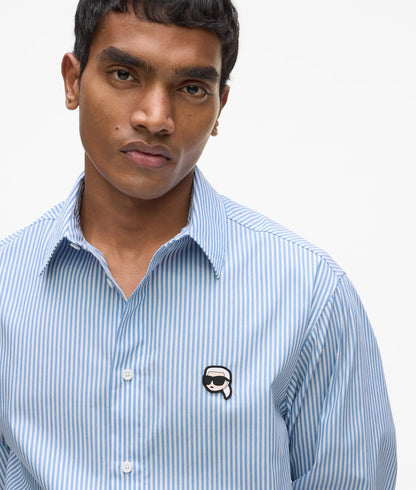 Karl Lagerfeld Ikon Striped Shirt Light Blue