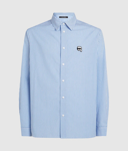 Karl Lagerfeld Ikon Striped Shirt Light Blue
