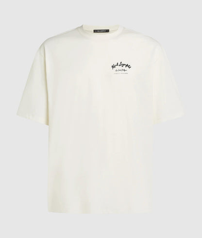 Karl Lagerfeld Côte D'Azur T-Shirt Cannoli Cream