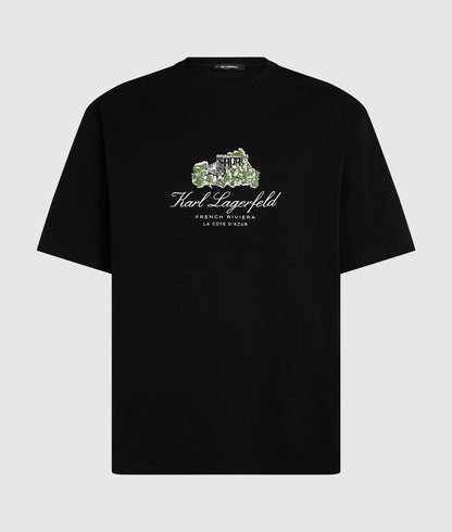 Karl Lagerfeld Villa La Vigie T-Shirt Black