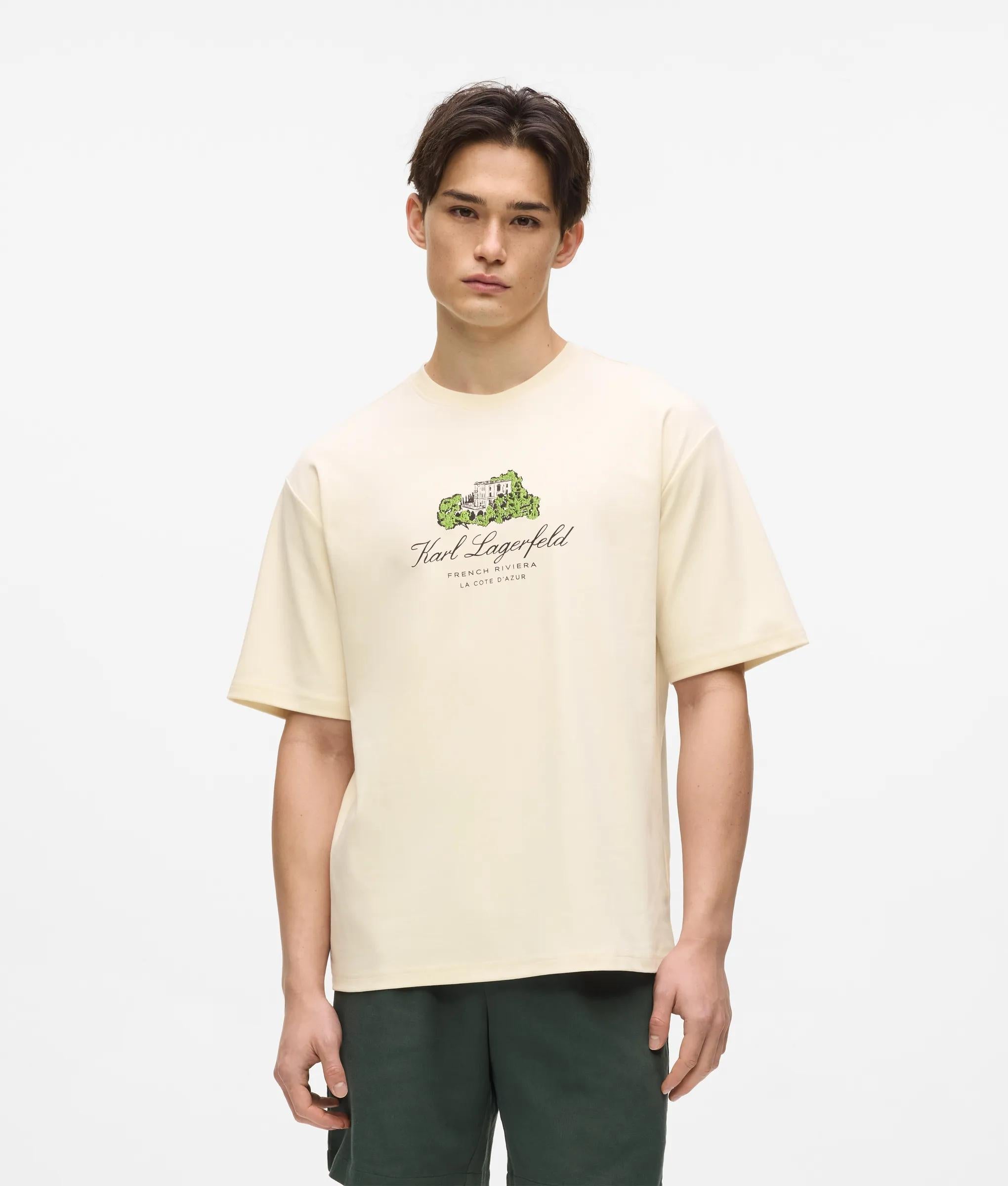 Karl Lagerfeld Villa La Vigie T-Shirt Cannoli Cream