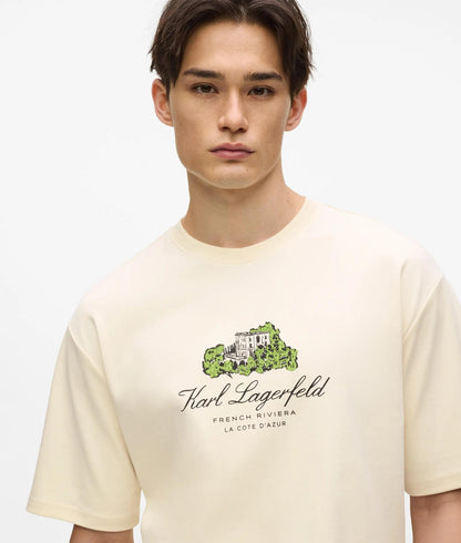 Karl Lagerfeld Villa La Vigie T-Shirt Cannoli Cream