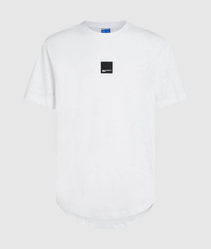 Karl Lagerfeld Curved Hem T-Shirt White