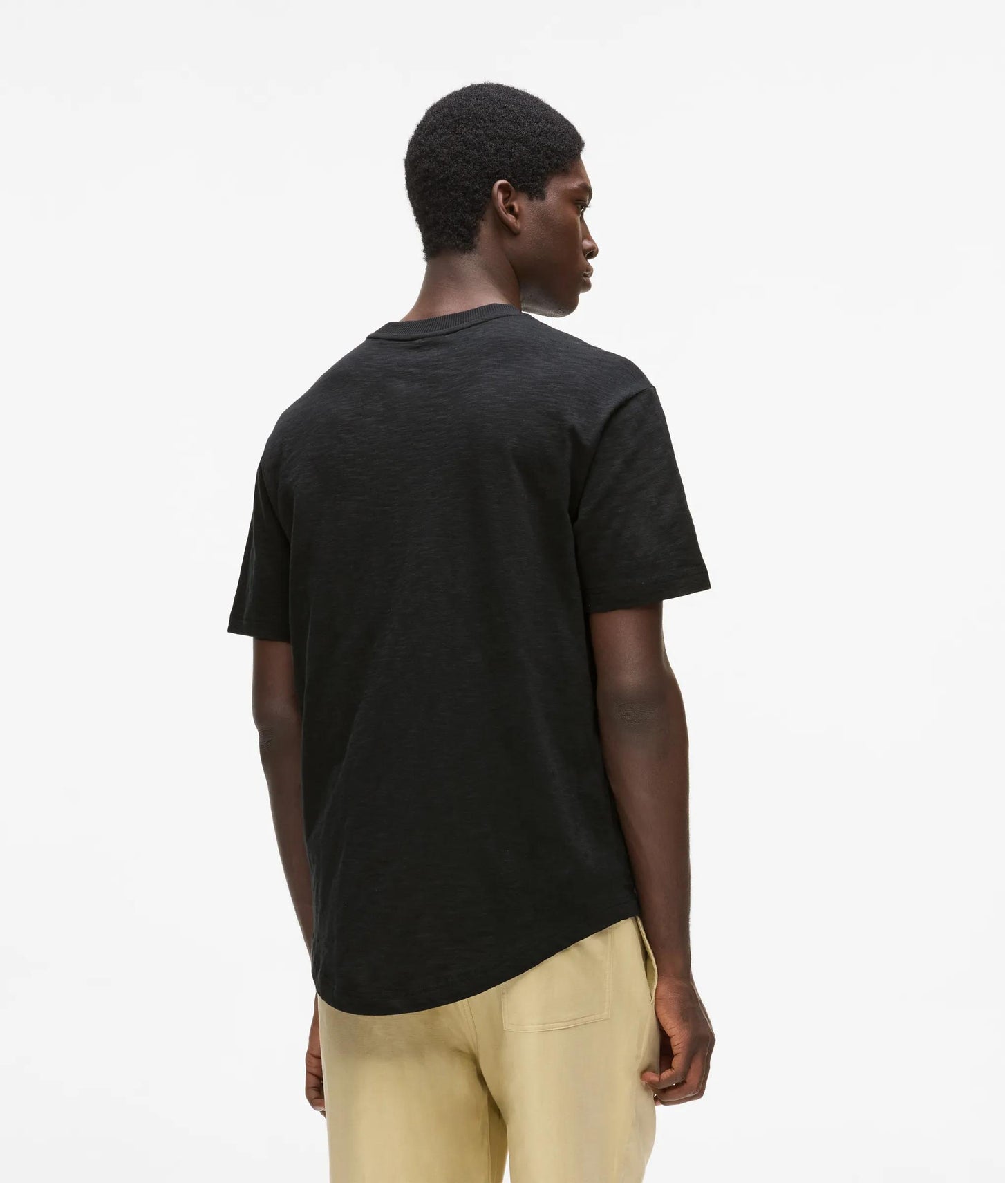 Karl Lagerfeld Curved Hem T-Shirt Black