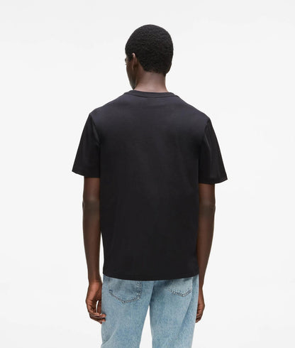 Karl Lagerfeld Stripe Logo T-Shirt Black