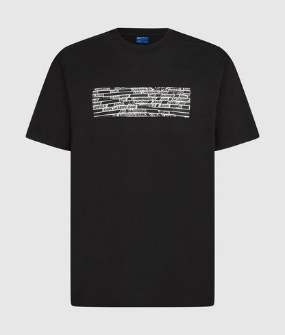 Karl Lagerfeld Stripe Logo T-Shirt Black
