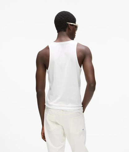 Karl Lagerfeld Logo Tank Top White
