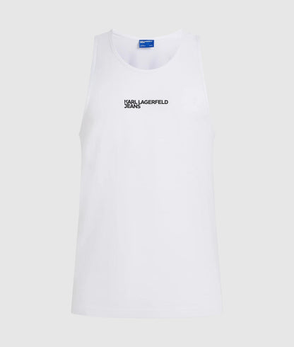 Karl Lagerfeld Logo Tank Top White