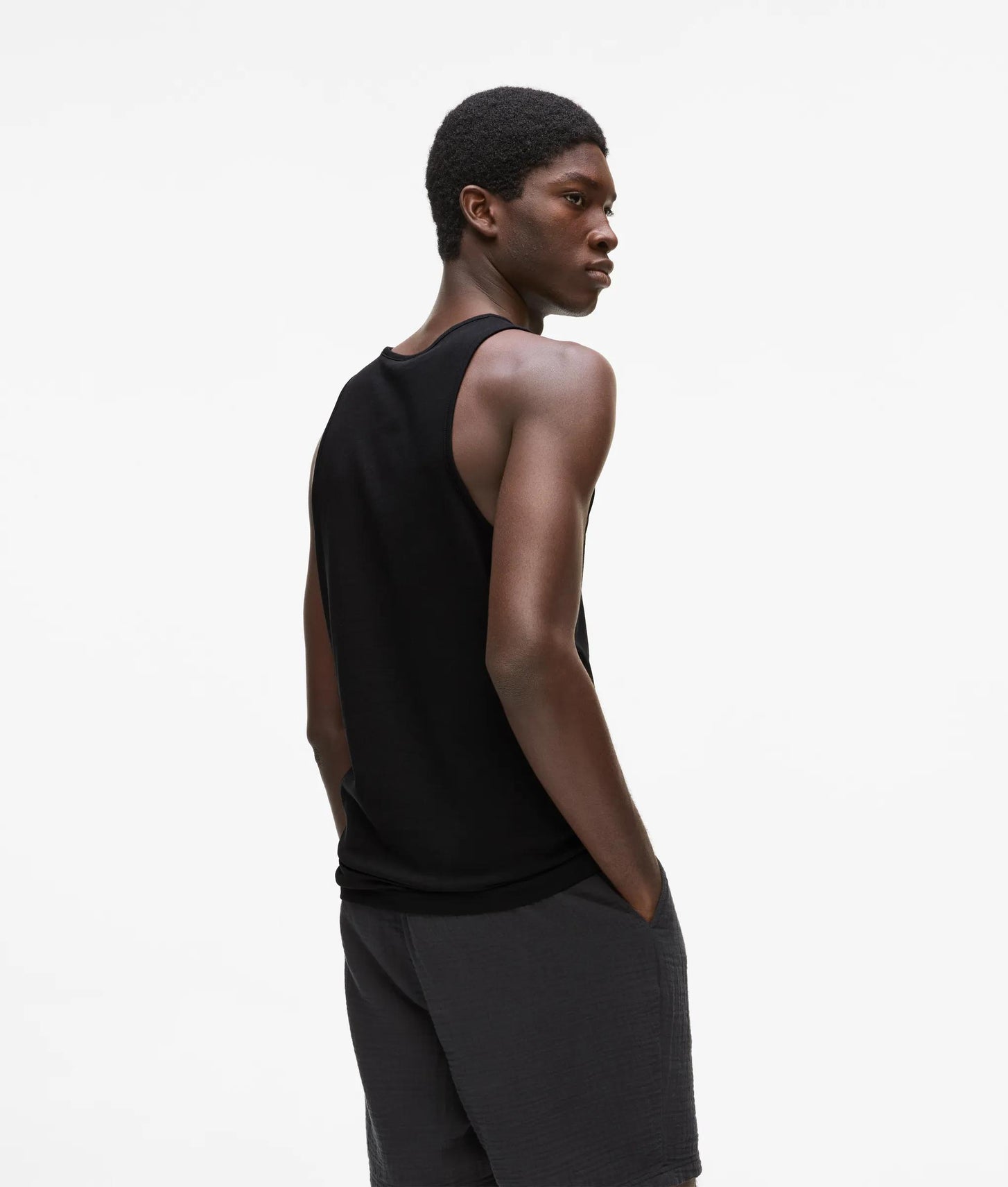 Karl Lagerfeld Logo Tank Top Black
