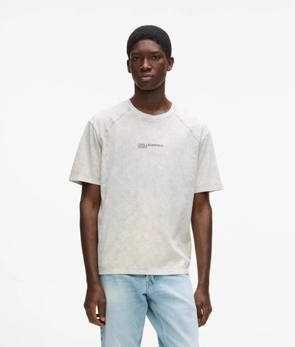 Karl Lagerfeld Washed Relaxed T-Shirt Micro Chip